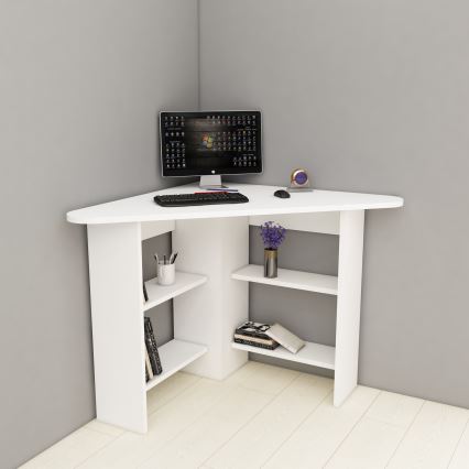 Skrivebord CORNER 73,8x80 cm hvid