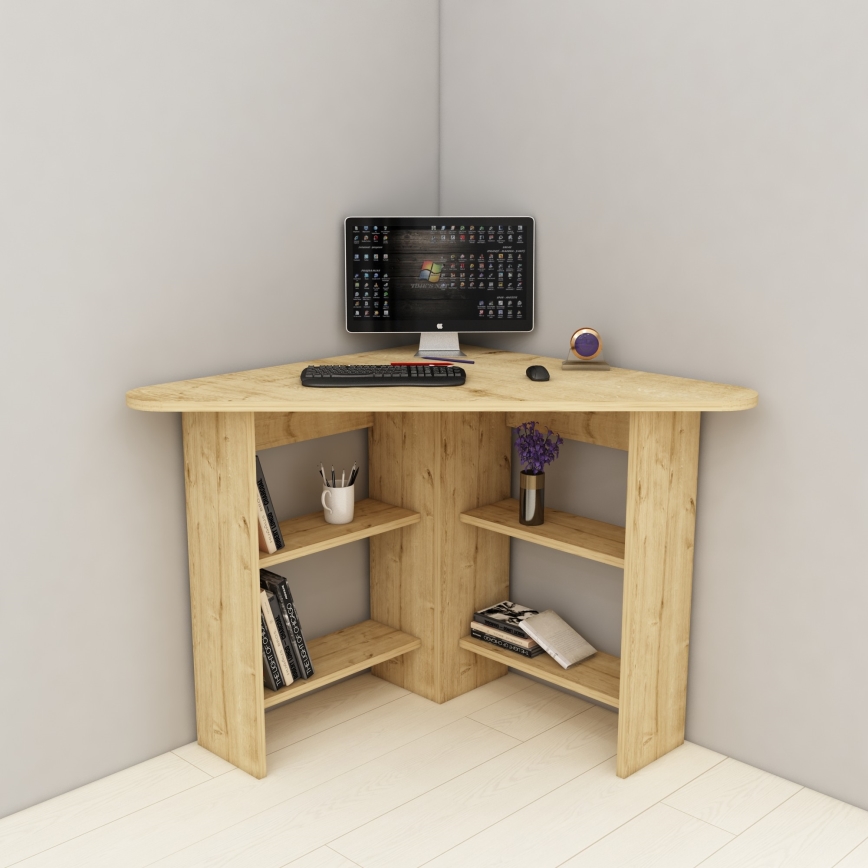 Skrivebord CORNER 73,8x80 cm Safir-eg