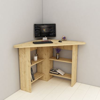 Skrivebord CORNER 73,8x80 cm Safir-eg