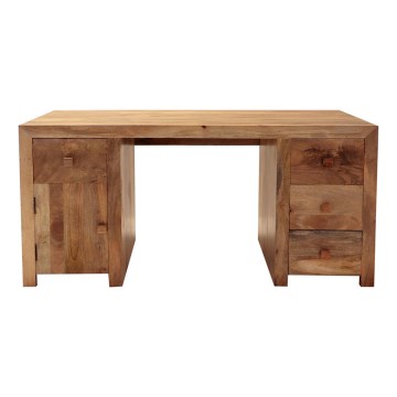 Skrivebord HINA 160x80 cm massivt træ/mangotræ