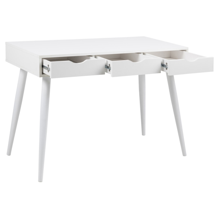 Skrivebord m. skuffer ADIS hvid