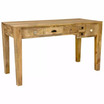 Skrivebord MANU 135x60 cm massiv/mangotræ