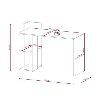 Skrivebord MARLO artisan-eg/antracit