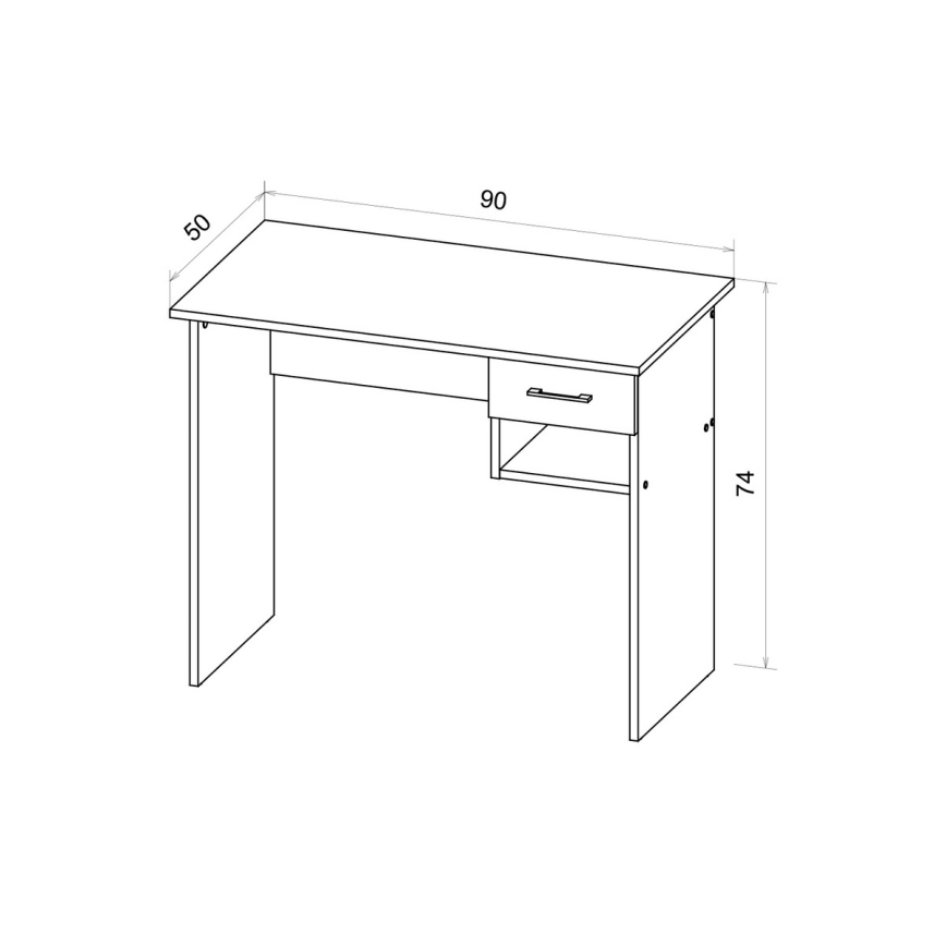 Skrivebord RICO i artisan-eg