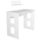 Skrivebord ROBIN 74x90 cm + væghylde 14x45 cm hvid