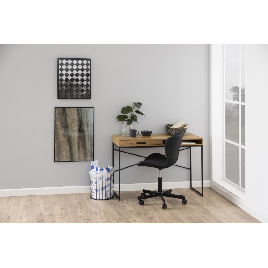 Skrivebord SARON eg/sort