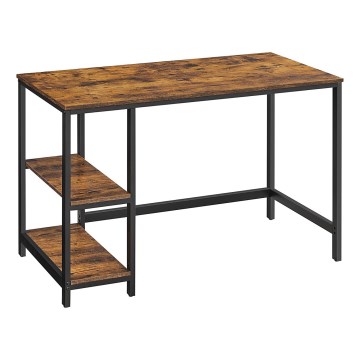 Skrivebord SOLEA brun/sort