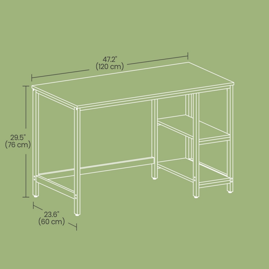 Skrivebord SOLEA brun/sort