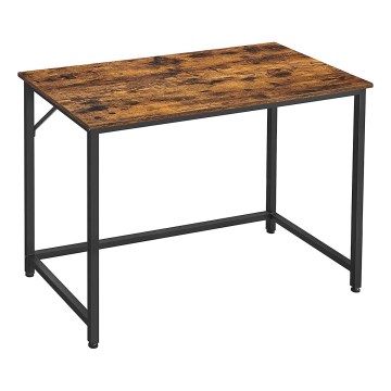 Skrivebord SOLEA brun/sort