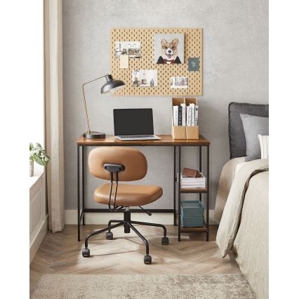 Skrivebord SOLEA brun/sort