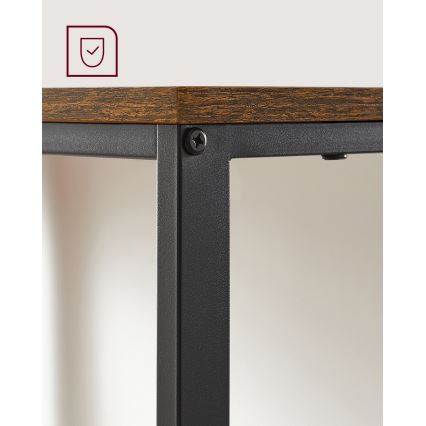 Skrivebord SOLEA brun/sort