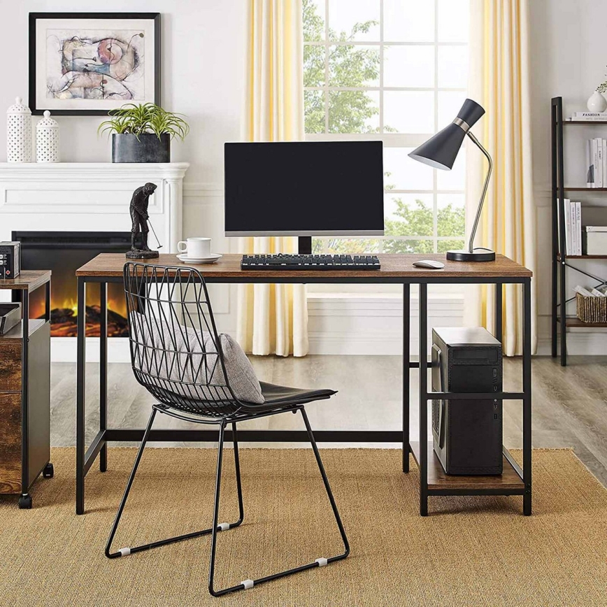 Skrivebord SOLEA brun/sort