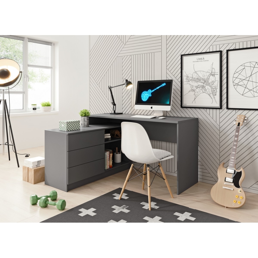 Skrivebord TUNGO grafit