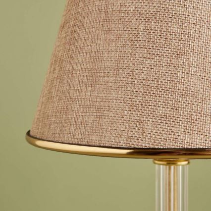 Skrivebordslampe AYD 1xE27/40W/230V beige/guld