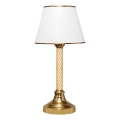 Skrivebordslampe AYD 1xE27/40W/230V hvid/guld