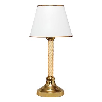 Skrivebordslampe AYD 1xE27/40W/230V hvid/guld