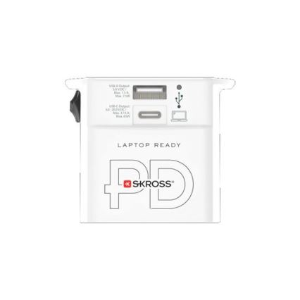 Rejseadapter MUV USB AC65PD med USB-A og USB-C, 65 W