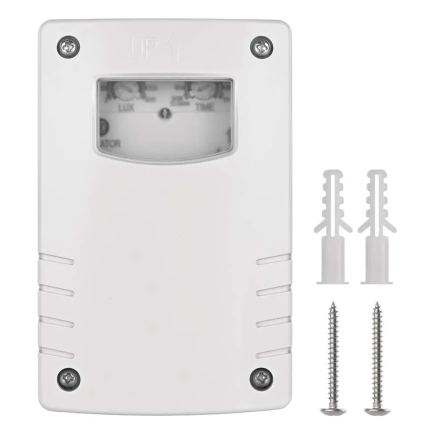 Skumringsrelæ 1800W/230V IP65 hvid
