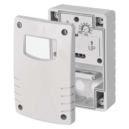 Skumringsrelæ 1800W/230V IP65 hvid