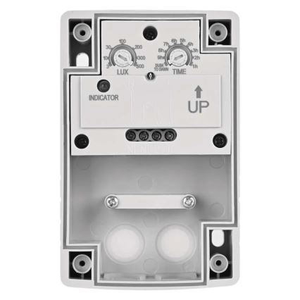 Skumringsrelæ 1800W/230V IP65 hvid