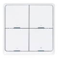 Smart afbryder 4-knaps 1xCR2430 hvid