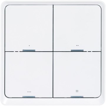 Smart afbryder 4-knaps 1xCR2430 hvid