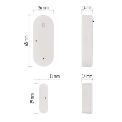 Smart dørkontakt GoSmart 1xCR2032