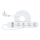 Smart forlængerdel kabel med kontakt 4Z Type E + 2x USB-A + 1x USB-C 1,5m Wi-Fi Tuya hvid