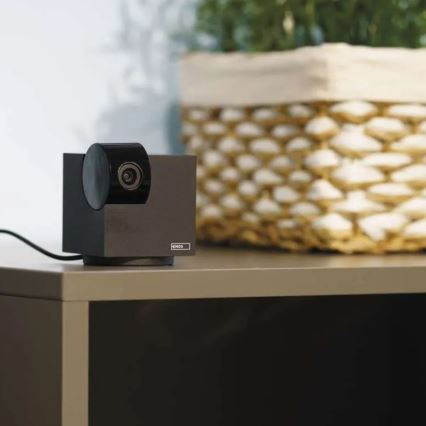 Smart indendørs kamera med bevægelsessensor drejeligt GoSmart 5V Wi-Fi Tuya sort