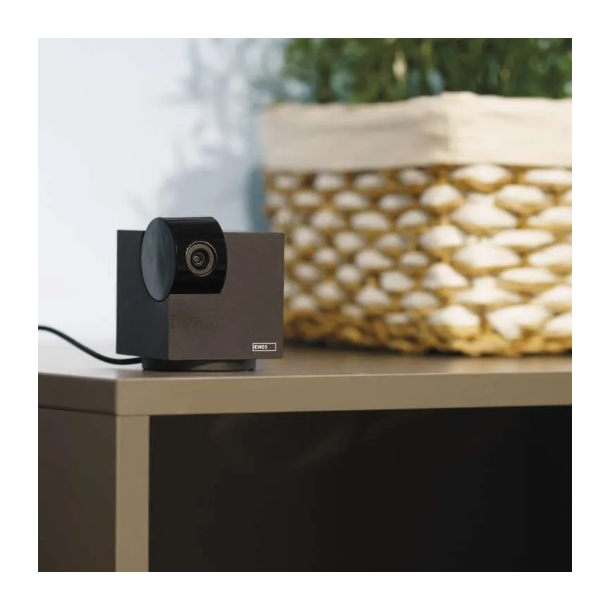 Smart indendørs kamera med bevægelsessensor drejeligt GoSmart 5V Wi-Fi Tuya sort