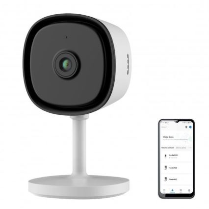 Smart indendørs kamera med sensor Full HD 1080p 5V Wi-Fi hvid