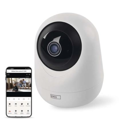Smart indendørs swivel kamera med bevægelsessensor GoSmart 5V Wi-Fi Tuya hvid