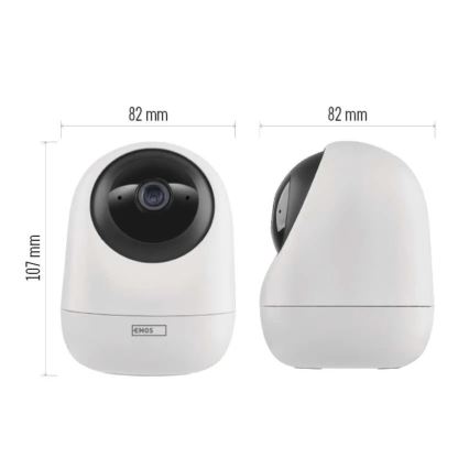Smart indendørs swivel kamera med bevægelsessensor GoSmart 5V Wi-Fi Tuya hvid