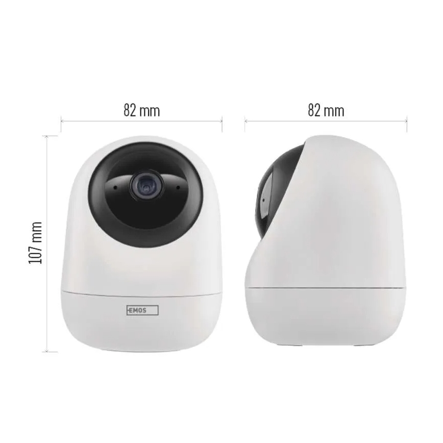 Smart indendørs swivel kamera med bevægelsessensor GoSmart 5V Wi-Fi Tuya hvid