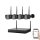 Smart kamerasystem + 4x kameraer med 2K+ sensorer, 12V, IP65, Wi-Fi, Tuya