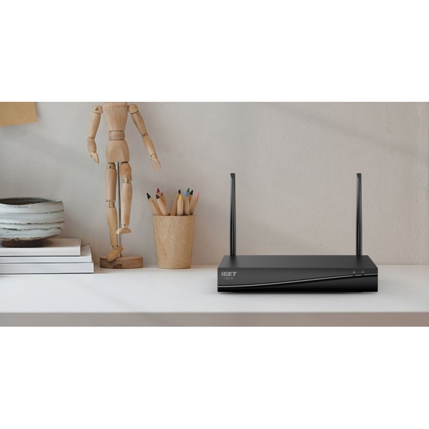 Smart kamerasystem + 4x kameraer med 2K+ sensorer, 12V, IP65, Wi-Fi, Tuya