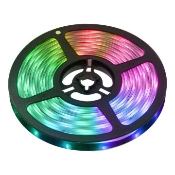 Smart LED strip m. RGBW-farver dæmpbar 5 m LED/230V 2700-6500K Wi-Fi Tuya + fjernbetjening