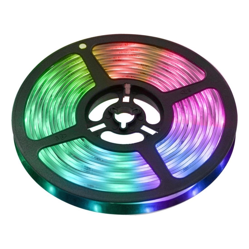 Smart LED strip m. RGBW-farver dæmpbar 5 m LED/230V 2700-6500K Wi-Fi Tuya + fjernbetjening