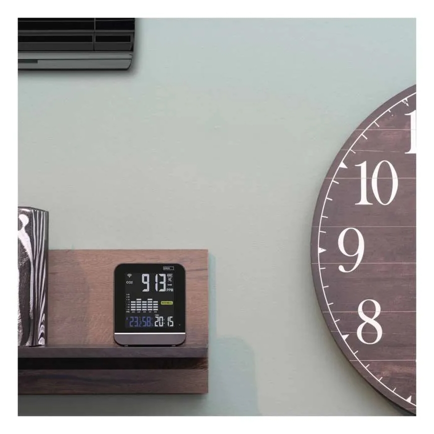 Smart luftkvalitetsmonitor GOSMART 5V med Wi-Fi