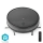 Smart robotstøvsuger med moppe 28W/2500 mAh Wi-Fi sort + fjernbetjening