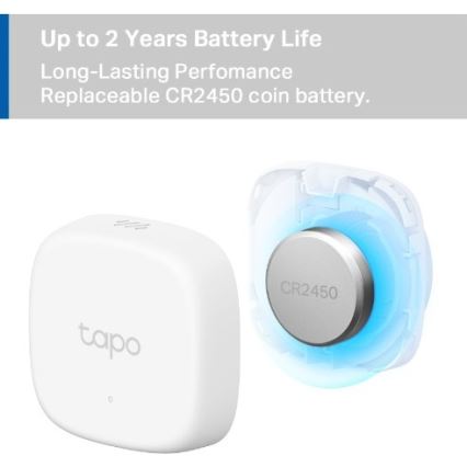 Smart sensor til måling af temperatur og luftfugtighed 1xCR2450