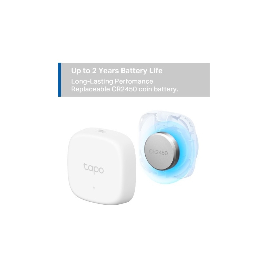 Smart sensor til måling af temperatur og luftfugtighed 1xCR2450