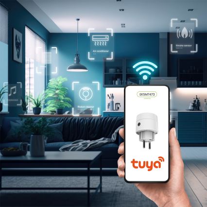 Smart stik 2300W/230V/10A Wi-Fi Tuya