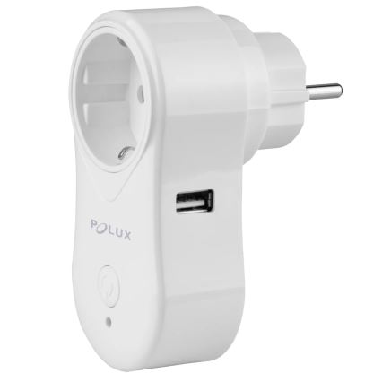Smart-stik SMART 3400W/230V Wi-Fi Tuya + USB SCHUKO