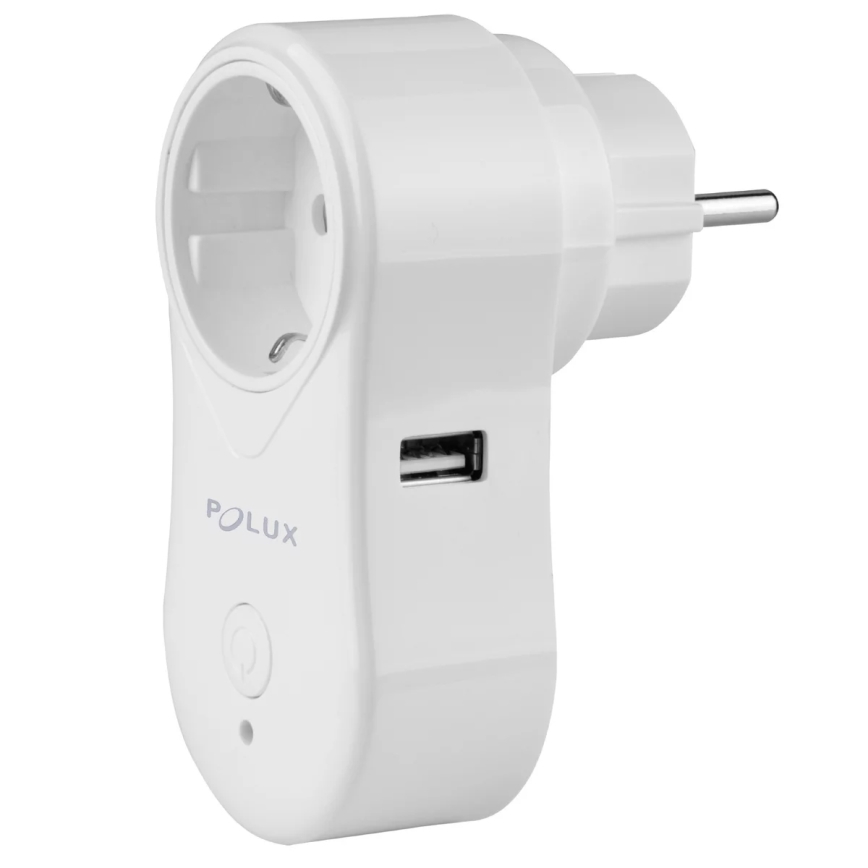 Smart-stik SMART 3400W/230V Wi-Fi Tuya + USB SCHUKO