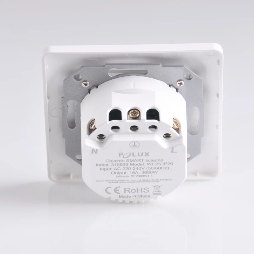 Smart-stik SMART 3680W/230V/16A Wi-Fi Tuya SCHUKO