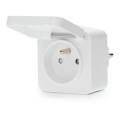 Smart stikdåse Smartlife 3680W/230V/ Type E/16A Wi-Fi Tuya IP44