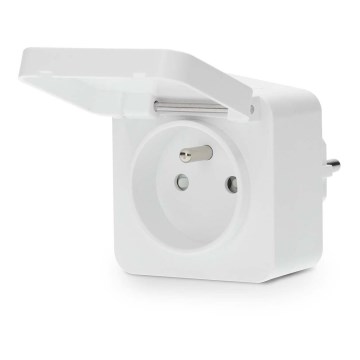Smart stikdåse Smartlife 3680W/230V/ Type E/16A Wi-Fi Tuya IP44