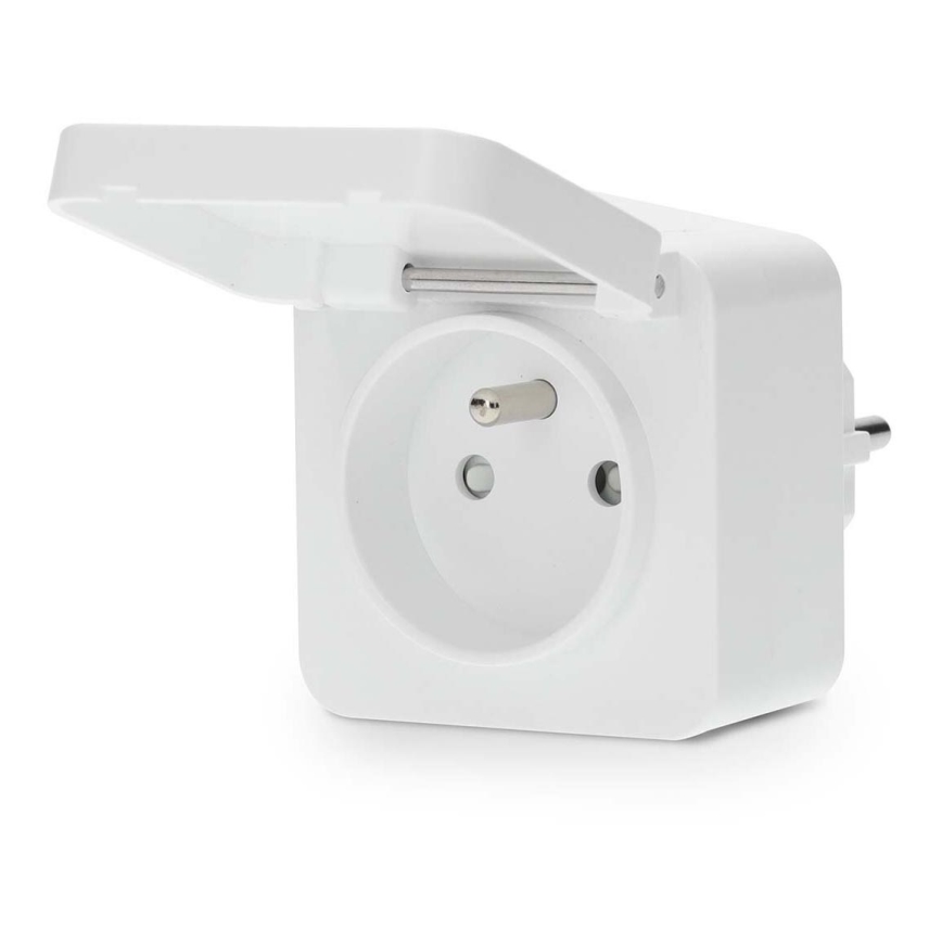 Smart stikdåse Smartlife 3680W/230V/ Type E/16A Wi-Fi Tuya IP44