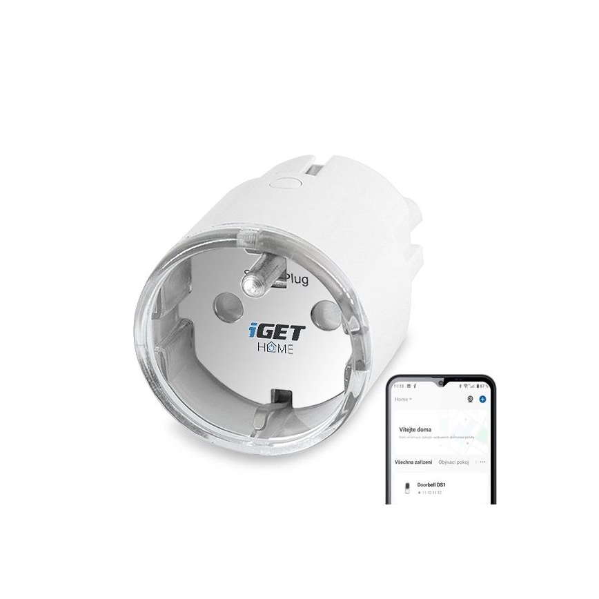 Smart stikprop med energimåling 3680W/230V Wi-Fi Tuya